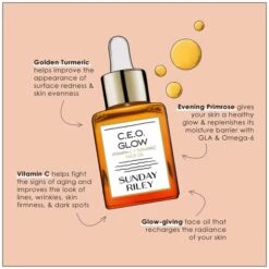 Sunday Riley C.E.O. Glow Vitamin C + Turmeric Face Oil 15ml -Elizabeth Arde Shop 12053029 7134882135929390