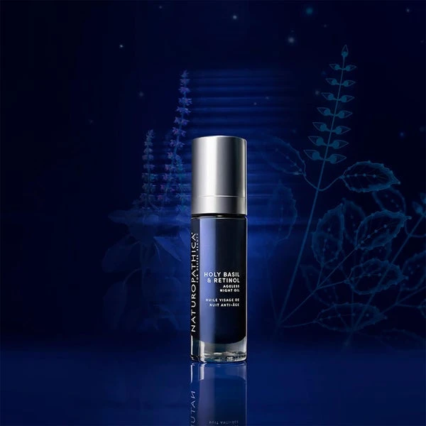 Naturopathica Holy Basil Retinol Ageless Night Oil 1 Fl. Oz. 5 Naturopathica Holy Basil Retinol Ageless Night Oil 1 Fl. Oz. - Image 3