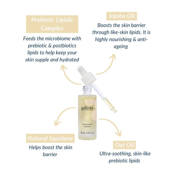 Gallinée Prebiotic Face Oil 30ml 7 Gallinée Prebiotic Face Oil 30ml - Image 5