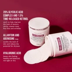 Peter Thomas Roth Even Smoother Glycolic Retinol Resurfacing Peel Pads -Elizabeth Arde Shop 13506409 1564919010726789